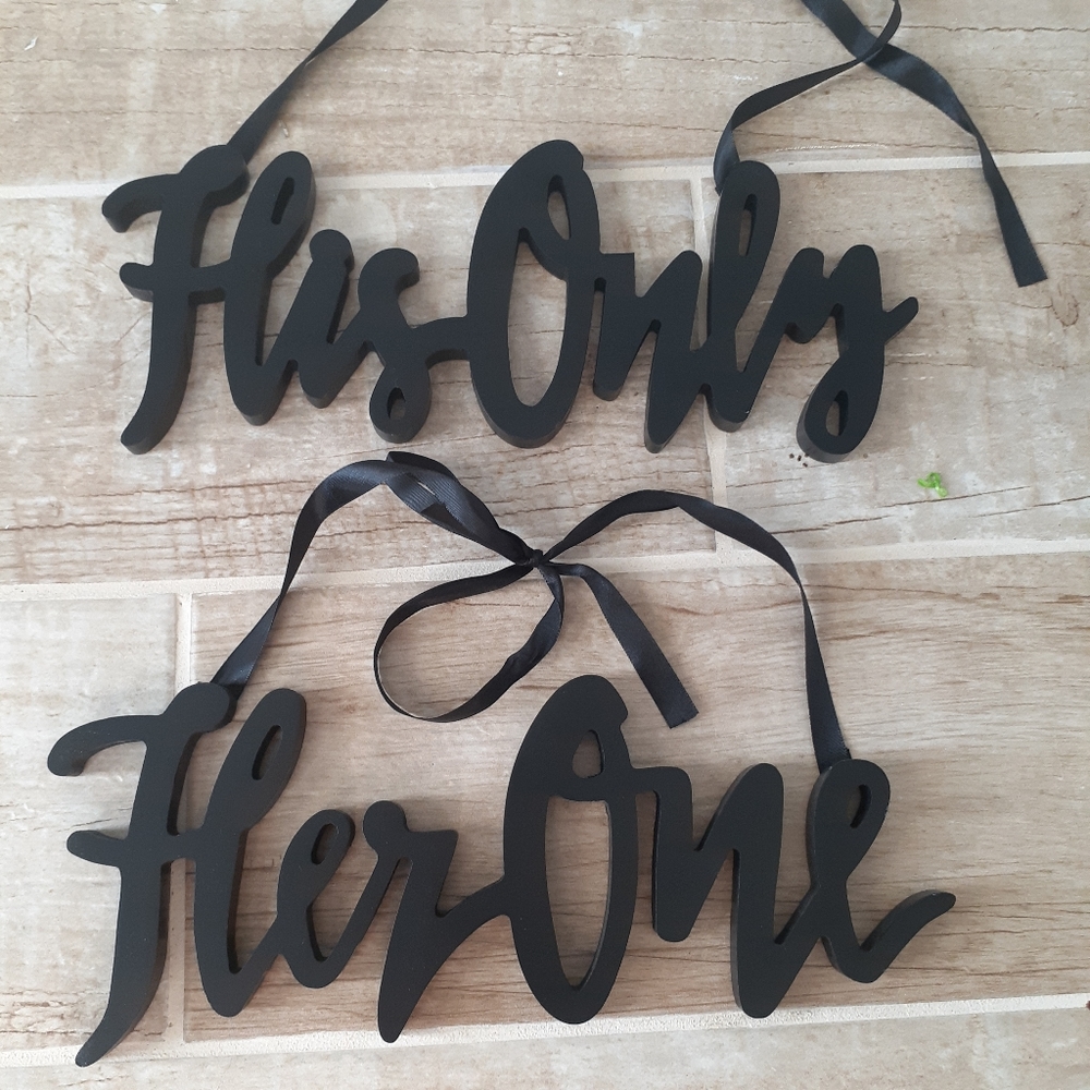 COPY - His and hers sign